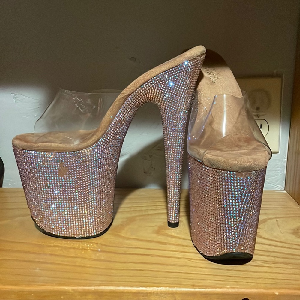Pleaser rhinestone heels